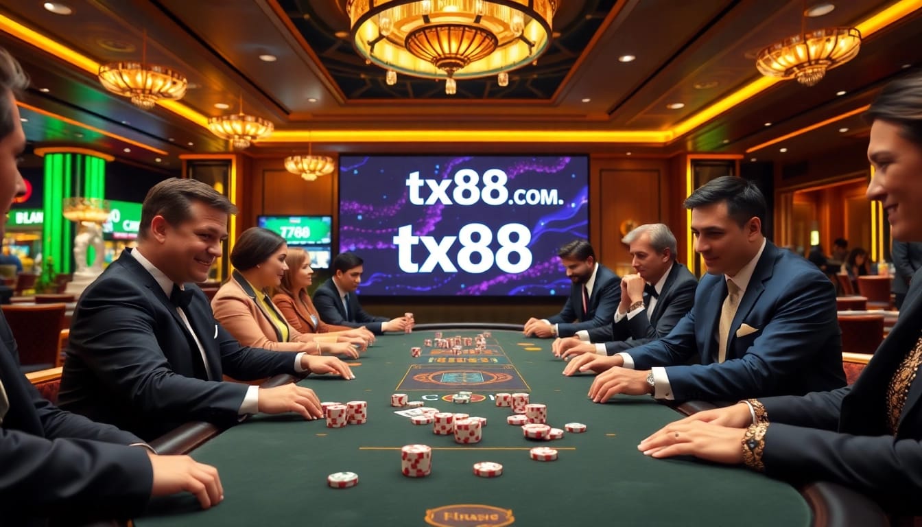 Experience high-stakes gaming action at https://tx88org.com/ with thrilling poker tables and vibrant atmosphere.