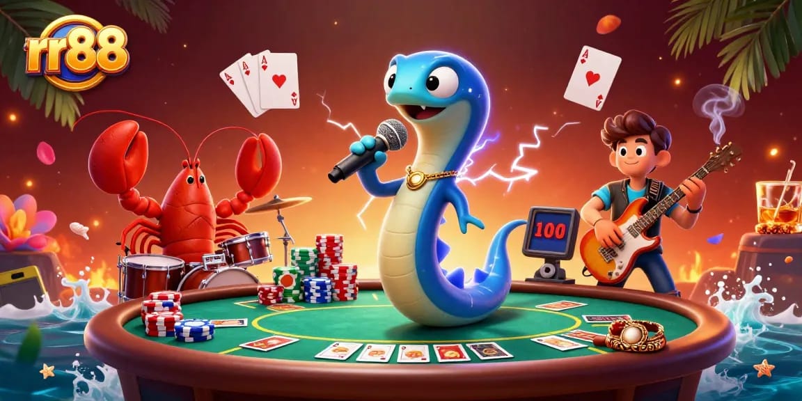 Bet enthusiasts engage in electrifying games at rr88's underwater casino stage.