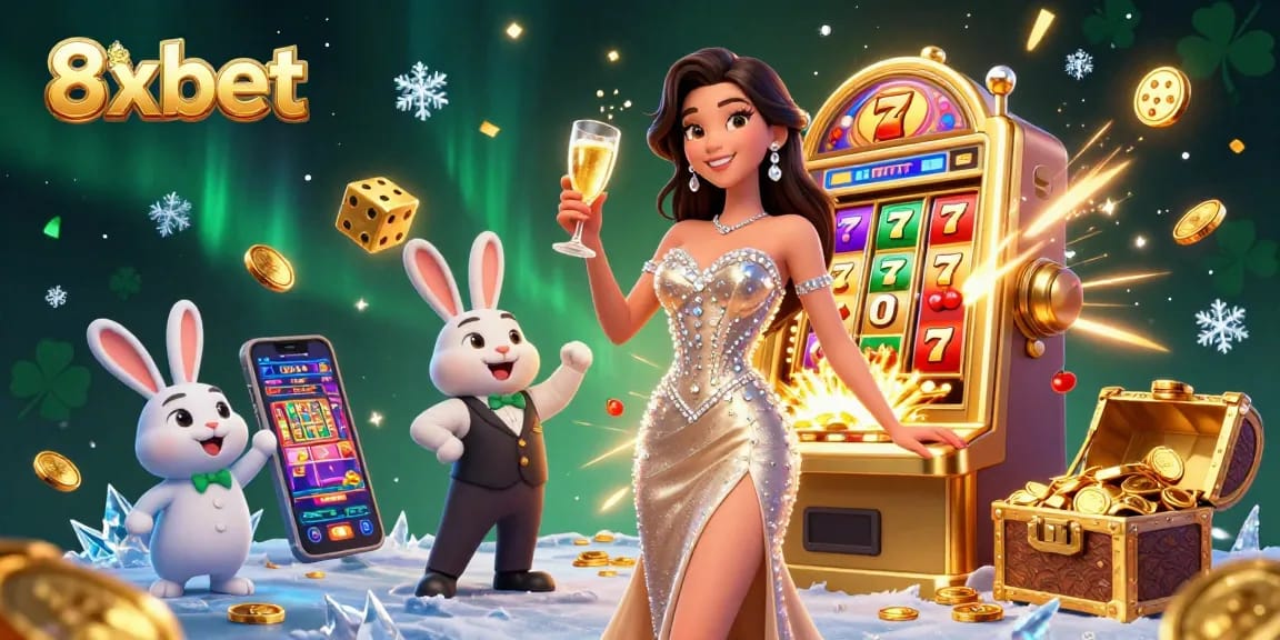 Experience excitement at 8xbet with a stunning gaming scene exploding with jackpot wins and casino fun.