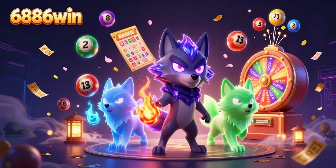 Engage in thrilling action at 6886win with exciting lottery balls and prize wheels.