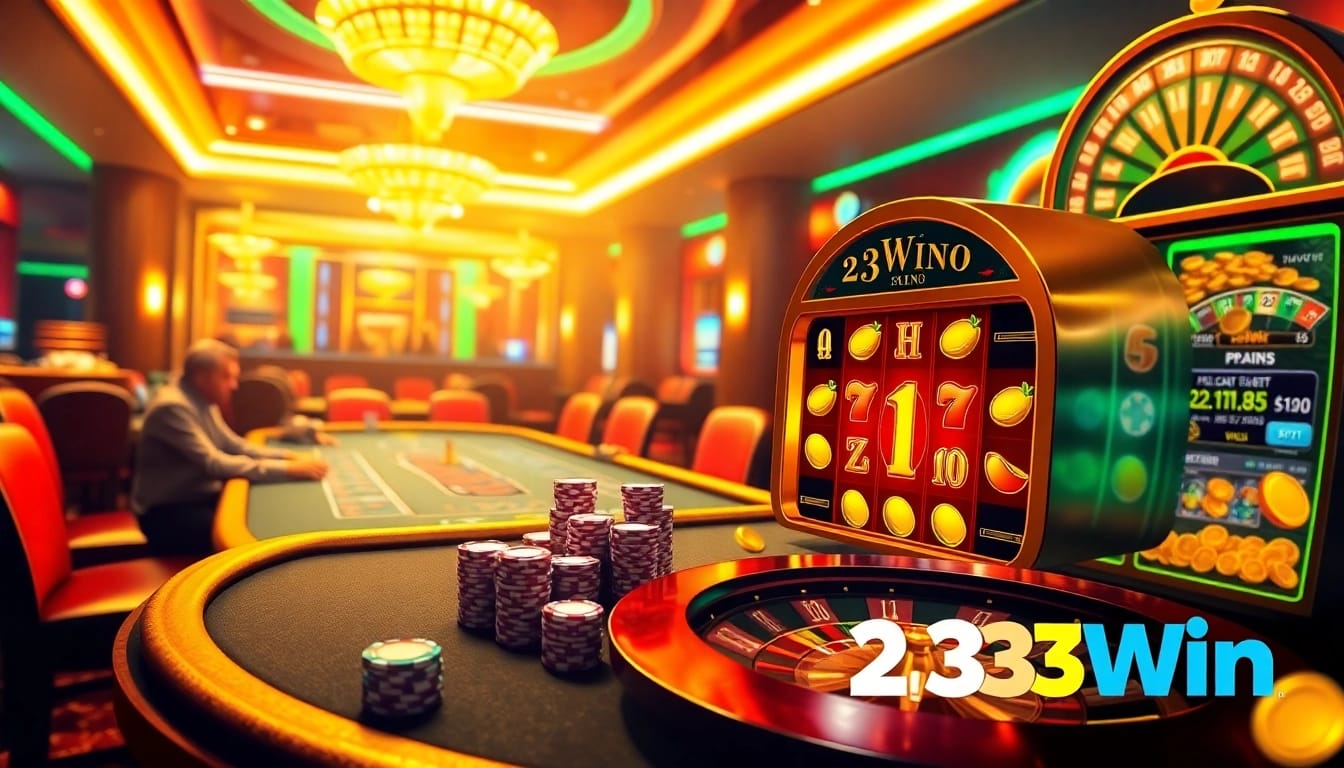 Catching the excitement at nhà cái 23Win with vibrant casino games and thrilling betting action.