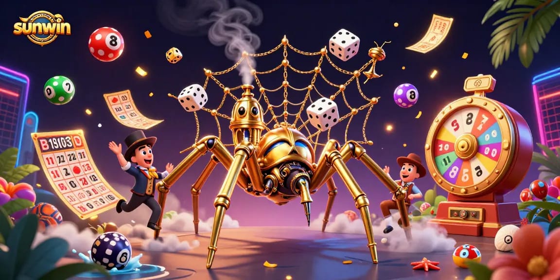 Play exciting games at sunwin with vibrant lottery elements and a whimsical steampunk theme.