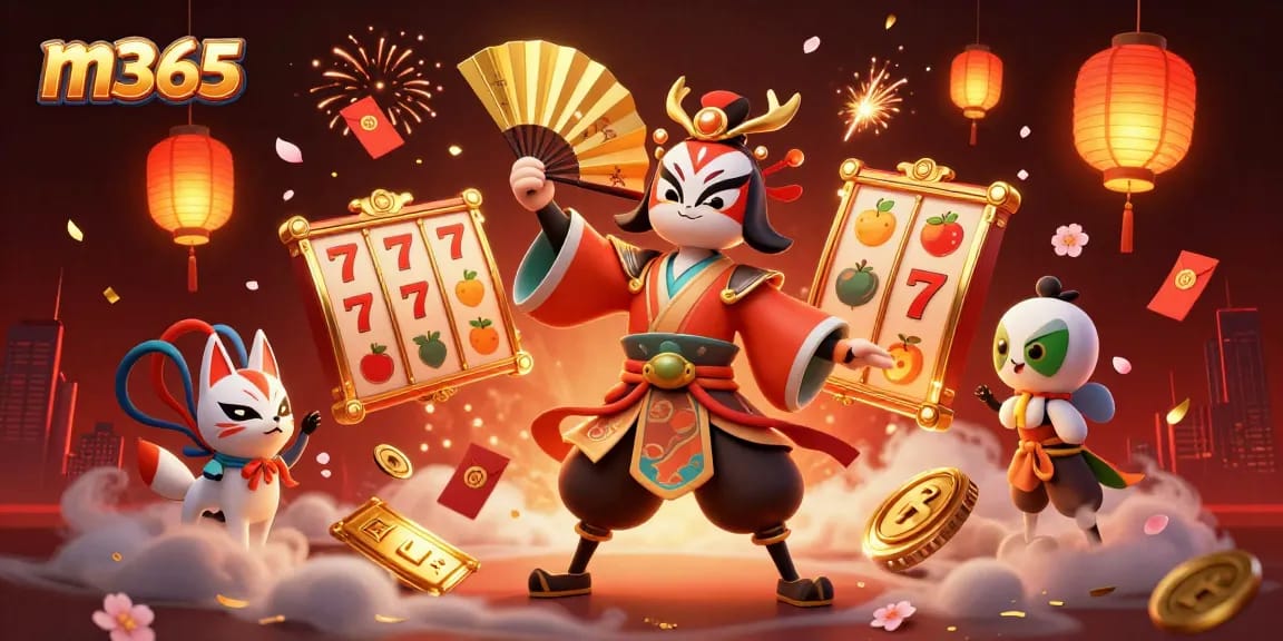 Experience the excitement of m365 with vibrant characters and dynamic casino elements.