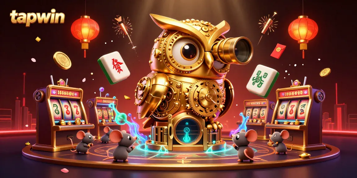 Experience tapwin action with a vibrant 3D casino illustration showing gaming elements.