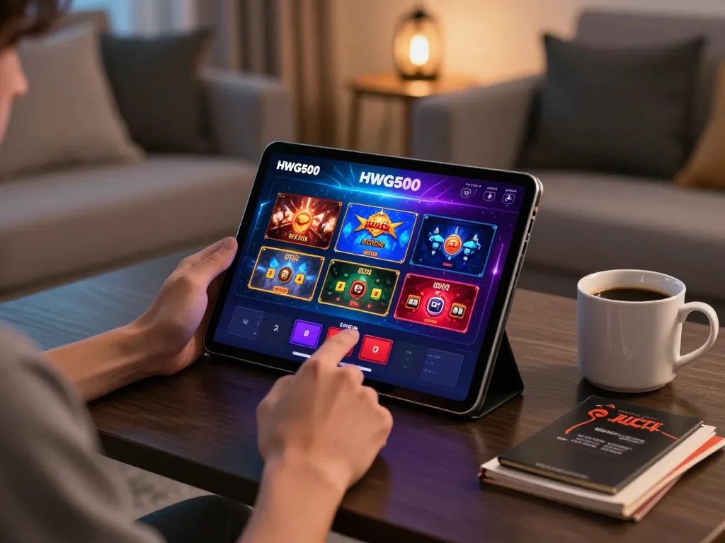 Rasakan permainan yang mendebarkan di hwg500 dengan seorang pengguna yang terlibat dalam aksi kasino online dari rumah yang nyaman.