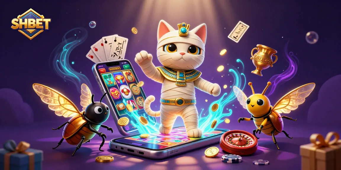 Experience thrilling gaming at SHBET with an immersive Egyptian casino scene.