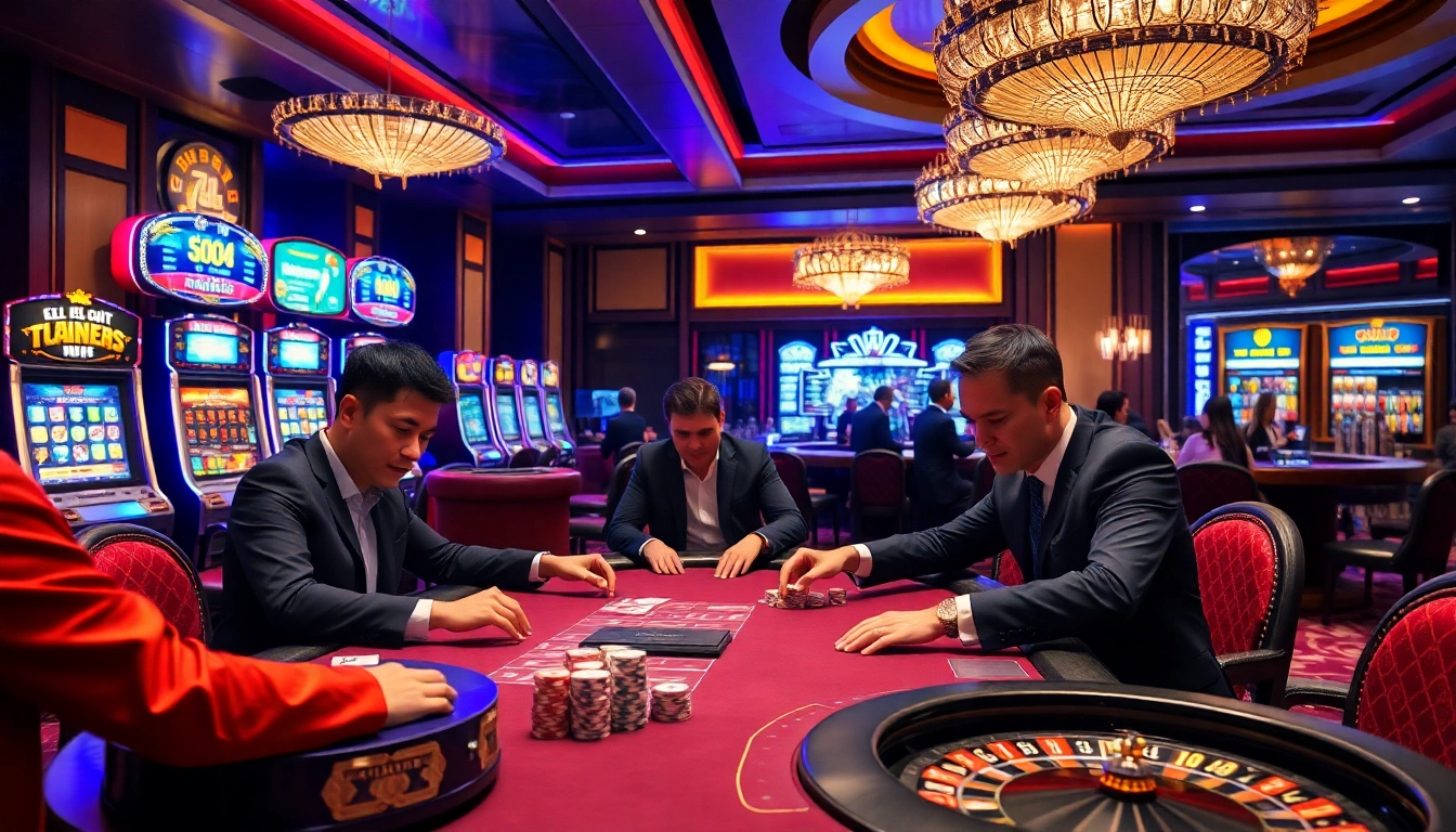Engaging poker and casino visuals highlighting nhà cái shbet for thrilling gambling experiences.