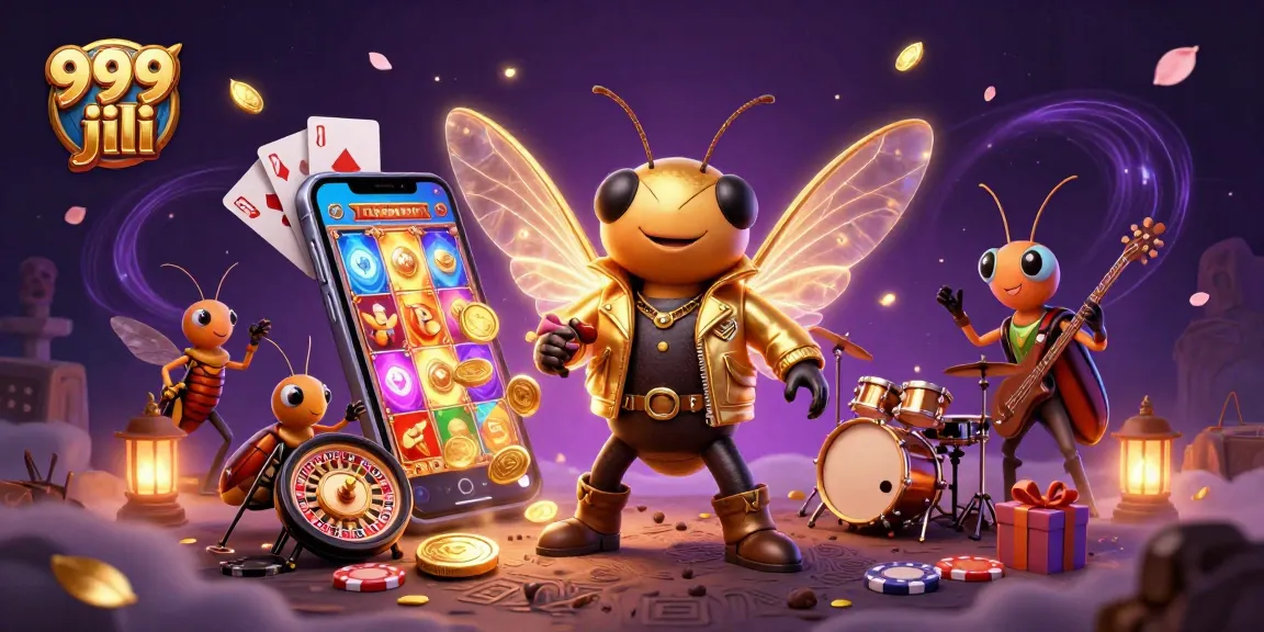 Join the excitement of 999 jili with vibrant slot games and interactive characters in a dynamic casino scene.
