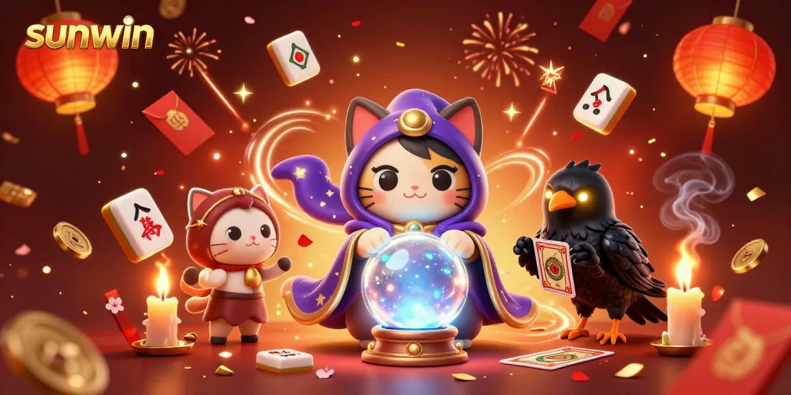 Experience the excitement of sunwin online casino with vibrant 3D characters and game elements.